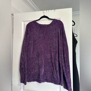 Karen Scott Purple Crew Neck Sweater. Size XXL